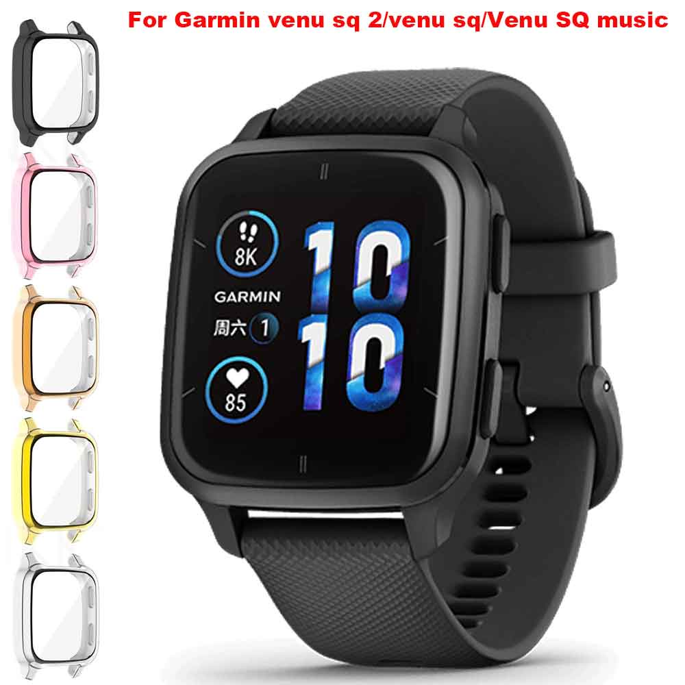 เคสซิลิโคน TPU นิ่ม ป้องกันหน้าจอ สําหรับ Garmin Venu SQ 2 Garmin Venu SQ SQ2 Music Smartwatch