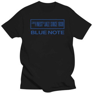 เสื้อยืดลําลองสําหรับผู้ชาย แขนสั้น พิมพ์ลาย Blue Note Jazz Music Records