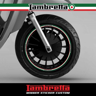 สติ๊กเกอร์ขอบล้อ แลมเบรตต้า New Lambretta ลายMODS,ITALY ติดได้ทุกรุ่น ได้ 2 ล้อ ซ้าย-ขวา