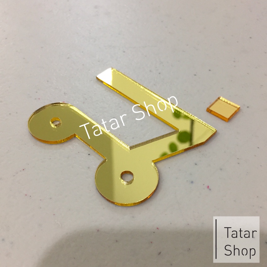 ตัวเลข อะคริลิค สีทองเงา ความสูง 8 cm. หนา 2 mm. ราคา ถูกที่สุด ดีลบีเคเค แกลเลอรีภาพที่ 2