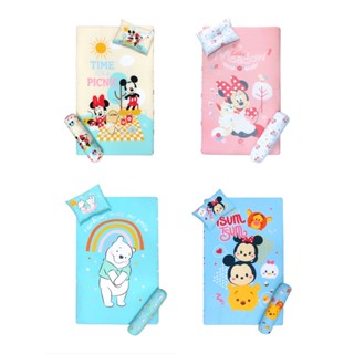 Disney ที่นอนเด็กใยสังเคราะห์ คละลาย ขนาด M 24"x 40"x 2.5" พร้อมหมอนหนุนหมอนข้าง