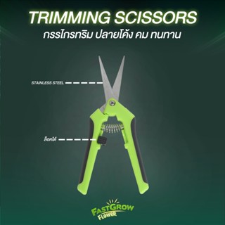 กรรไกรทริม กรรไกรตบแต่งกิ่งปลายโค้ง กรรไกรตัดกิ่ง trimming scissors