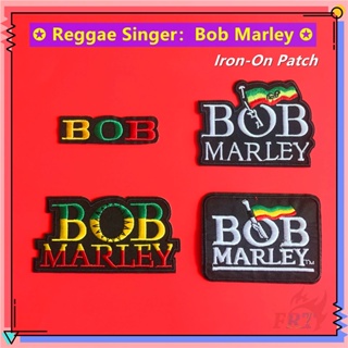 ♚ Bob Marley: แผ่นแพทช์เหล็ก ลาย The Godfather of Reggae - Superstar สําหรับตกแต่งเสื้อผ้า ♚ Diy แพทช์ ป้ายเหล็ก ตกแต่ง 1 ชิ้น