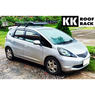 แร็คหลังคาสำหรับ Honda Jazz GD GE GK ได้หมดทุกรุ่น ไม่เจาะหลังคา ของใหม่ [ส่งฟรี แบบ Seller own fleet]