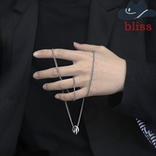 Bliss สร้อยคอโซ่หนา สไตล์เกาหลี เรียบง่าย สร้างสรรค์ สําหรับผู้ชาย ผู้หญิง