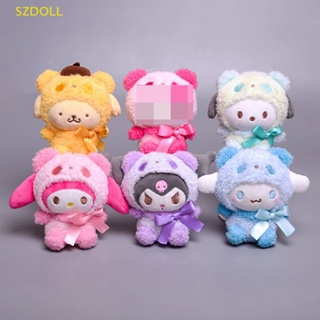 [cxSZDOLL] ของเล่นตุ๊กตาการ์ตูนสุนัข แมว Kawaii My Melody Kuromi Cinnamoroll Kt 12 ซม.