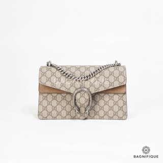 GUCCI DIONYSUS SMALL BEIGE GG SUPREME MONOGRAM SHW