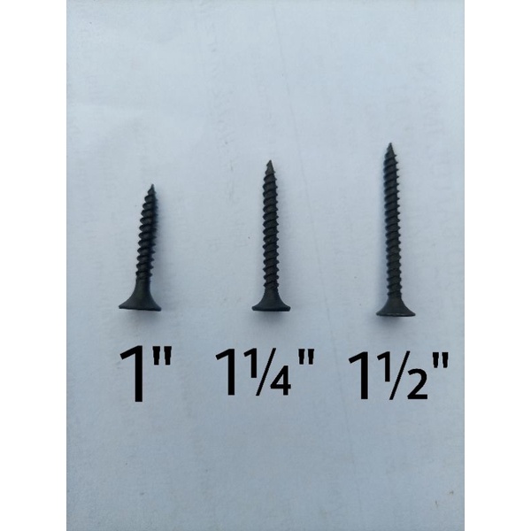 สกรูยิปซั่ม / สกรูแกลวาลม สหราชอาณาจักร 1" / 11⁄4" / 11⁄2" บรรจุภัณฑ์ 50 เมล็ด