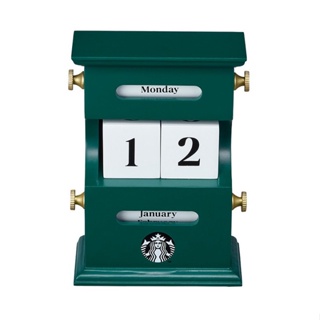 🎀【พร้อมส่ง】 2022 แก้วสตาร์บัคส์เกาหลี Starbucks Korea Winter Desk Perpetual Calendar