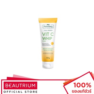 PLANTNERY Yuzu Orange Vitamin C Whip Foam ผลิตภัณฑ์ทำความสะอาดผิวหน้า 100g