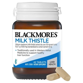 Blackmores Milk Thistle Liver Health 42 Tablets ทำความสะอาดตับตามธรรมชาติ บำรุงตับ ดีท็อกซ์ตับ
