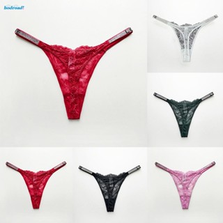 【HODRD】Womens Thong Sexy Temptation Underwear Belt Thong Embroidered G-String【Fashion】