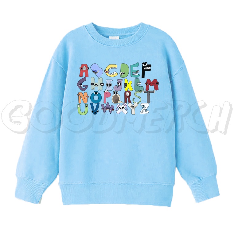 CHILDRENS ALPHABET LORE SWETER JACKET / CHILDRENS CREWNECK