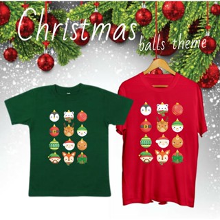 เสื้อยืด พิมพ์ลาย FAMILY SET COUPLE CHRISTMAS GATHERING สีแดง สีเขียว สําหรับครอบครัว คริสต์มาส