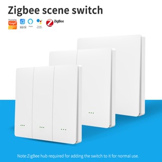 Tuya Zigbee3.0 สวิตช์ฉากอัจฉริยะ ทํางานร่วมกับฮับเกตเวย์ Tuya zigbee