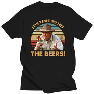 เสื้อยืดแนวสตรีท ใหม่ เสื้อยืดลําลอง แขนสั้น พิมพ์ลาย ItS Time To Hit The Beers สไตล์วินเทจ สําหรับผู้ชาย ผู้หญิง (1)