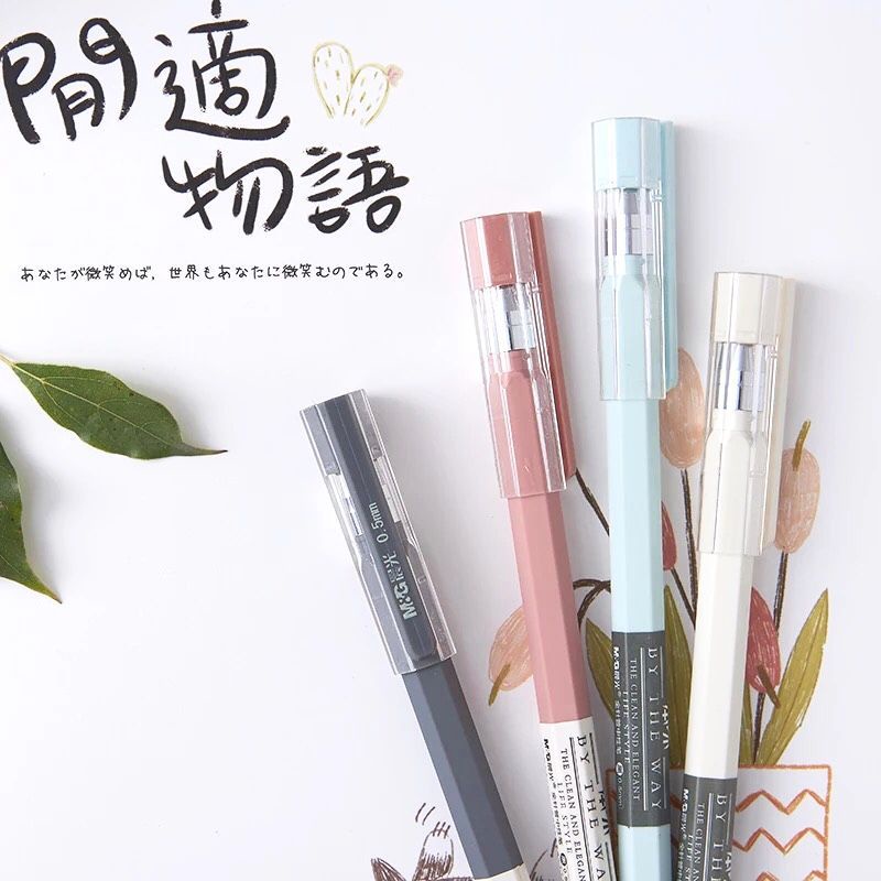 M&g ปากกาเจล น่ารัก สีดํา เครื่องเขียน สําหรับนักเรียน สอบลายเซ็น 1 ชิ้น