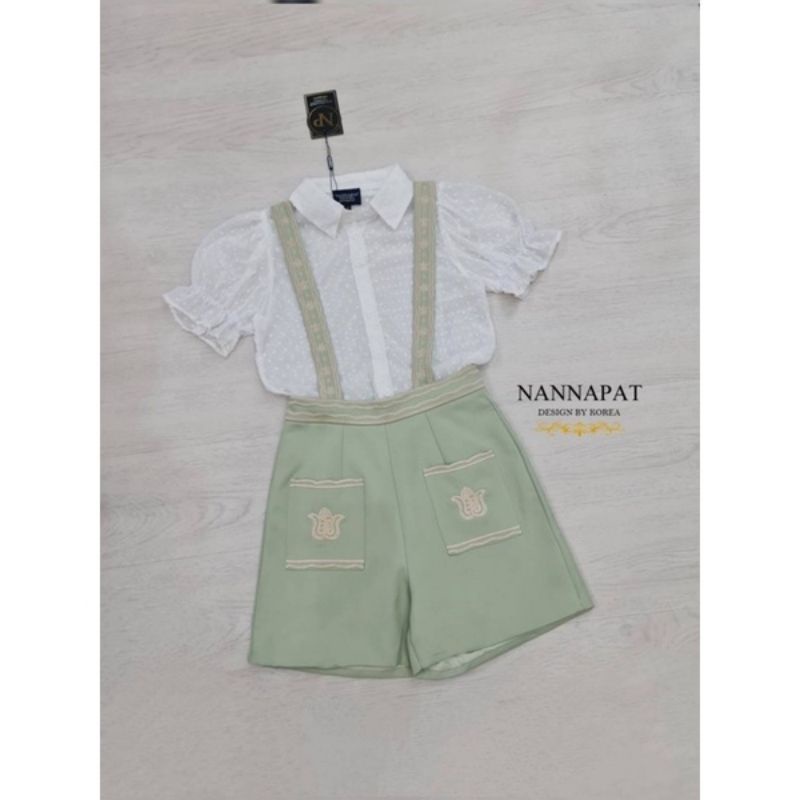 Set เอี๊ยม 2 ชิ้น ป้าย NANNAPAT 🌻 Size S