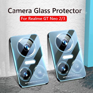 กระจกนิรภัยกันรอยเลนส์กล้อง 3D แบบใส สําหรับ Realme GT Neo 3 3T 2 2T NEO3 NEO3T NEO2T NEO2 5G 4G