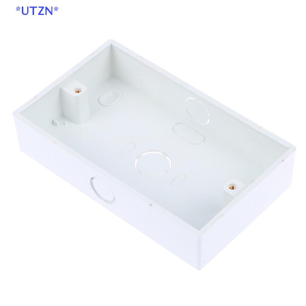UTZN> 1 ชิ้น 146*86 มิลลิเมตรผนังพลาสติกซ็อกเก็ตผนังเทปคาสเซ็ตด้านนอกกล่องแยกผนังใหม่