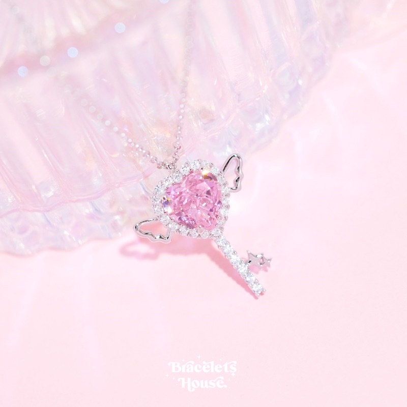 Braceletshouse 💜 สร้อยคอเงินแท้ Angela 💖 ส่งฟรี EMS ! [L4-1]