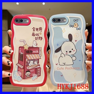 เคส iPhone 7 Plus 8 Plus SE2020 7Plus 8Plus เคสซิลิโคน tpu แบบนิ่ม ลายคลื่น สําหรับ