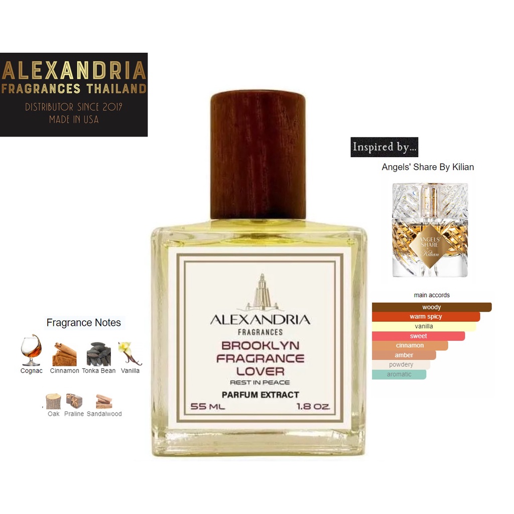 Alexandria Fragrances: Brooklyn Fragrance Lover inspired by Kilian Angel's Share 30/55/60ml นํ้าหอมขวดใหม่แท้