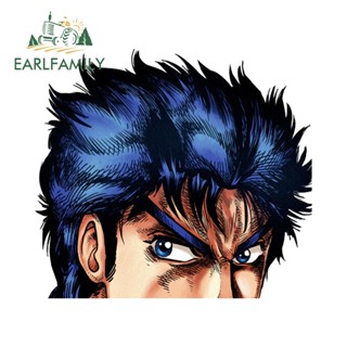 Earlfamily สติกเกอร์ไวนิล ลายอนิเมะ JoJos Bizarre Adventure กันน้ํา สําหรับติดตกแต่งรถยนต์ รถเข็น 13 ซม. × 10.7 ซม.