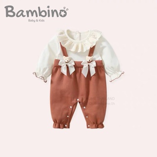 Bambino ชุดจั๊มสูทเด็กทารกผู้หญิง ชุดรอมเปอร์  ชุดบอดี้สูท   ชุดเด็กอ่อน ชุดเด็กแรกเกิด  Baby Bodysuits Jumpsuits