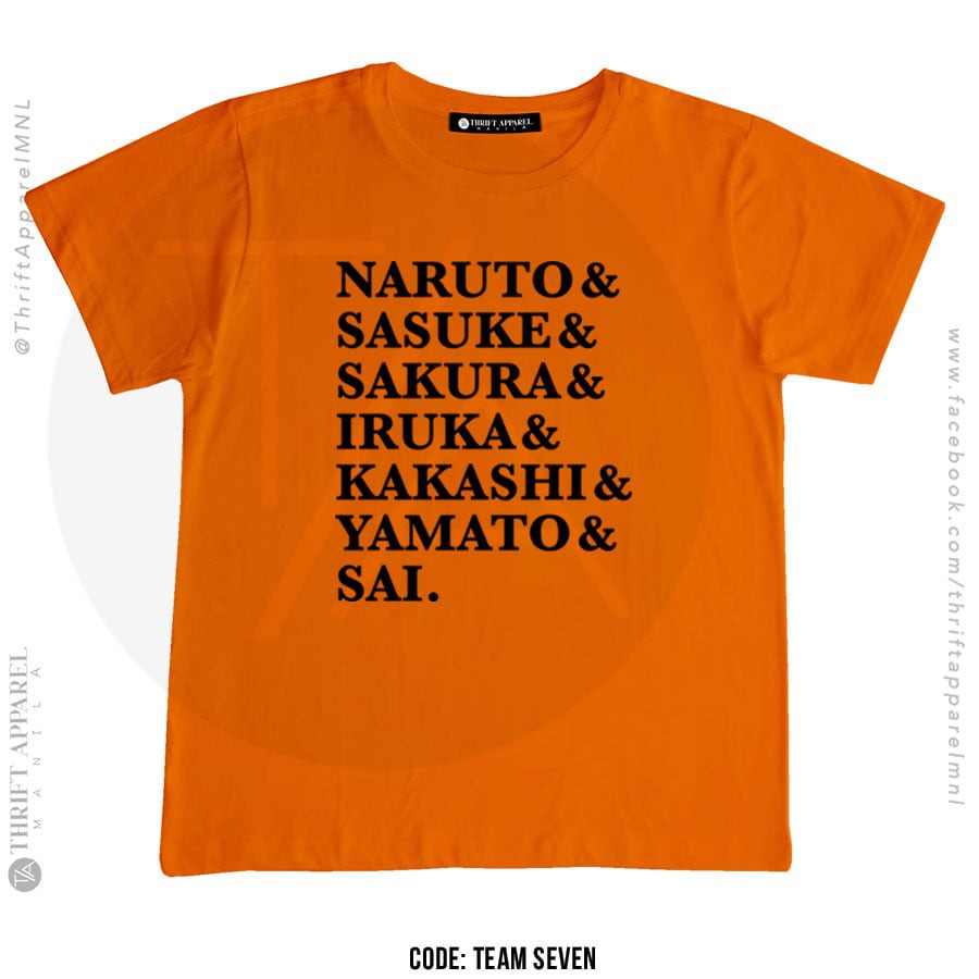 T-shirt۩☎เสื้อยืด Naruto Tees | Thrift Apparel T-Shirt