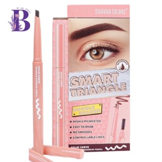 HF930 Sivanna Solid Carve Triangle Eyebrow Pencil 0.3กรัม ซอลลิด ดาร์ฟไทรแองเกิล ดินสอเขียนคิ้ว