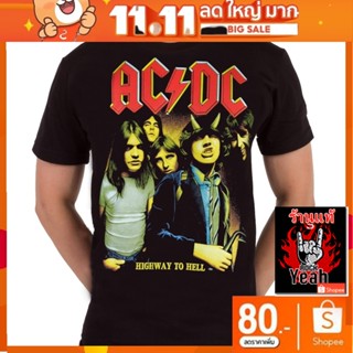 เสื้อวง AcDc เสื้อลาย acdc เอซี/ดีซี เสื้อคอกลม ผู้ชาย เสื้อยืด เสื้อวินเทจ RCM467