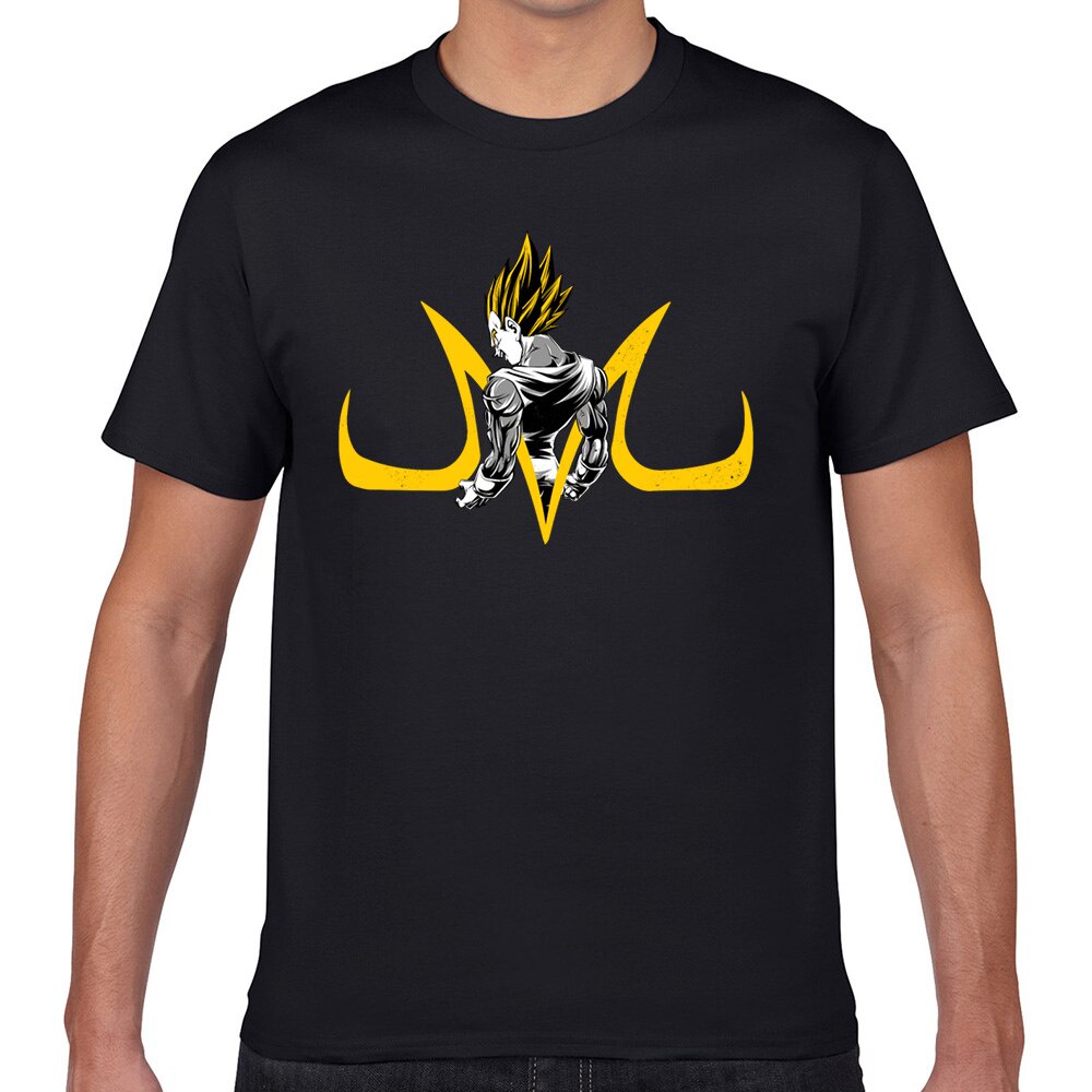 Men Majin Vegeta Funny Harajuku Geek Cotton Male Tshirt