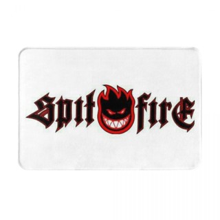 Spitfire Logo (2) พรมเช็ดเท้า ผ้าสักหลาด กันลื่น ดูดซับน้ําได้ดี แห้งเร็ว สําหรับห้องน้ํา 16x24 นิ้ว พร้อมส่ง