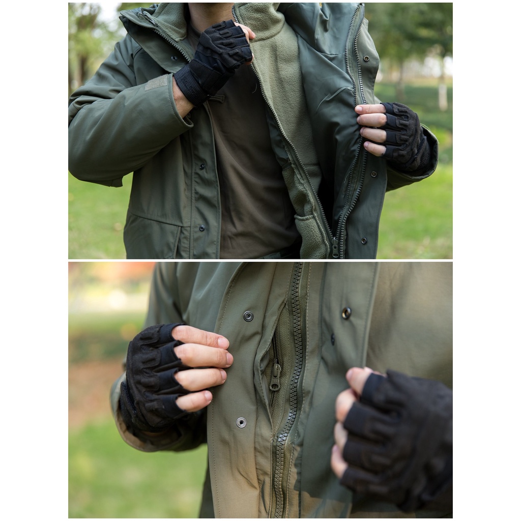 Tactical Windbreaker Coat G8 Waterproof Jacket Detachable Liner Autumn Winter Outdoor Hiking Sports Windproof Warm Fleec #4