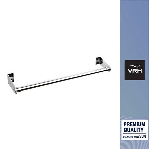 VRH ราวแขวนผ้า รุ่น BA101 A ยาว 600 มม. ชุบโครเมี่ยม (ห่อแอร์) รหัส FBGHB-A101BC (Clearance Product)