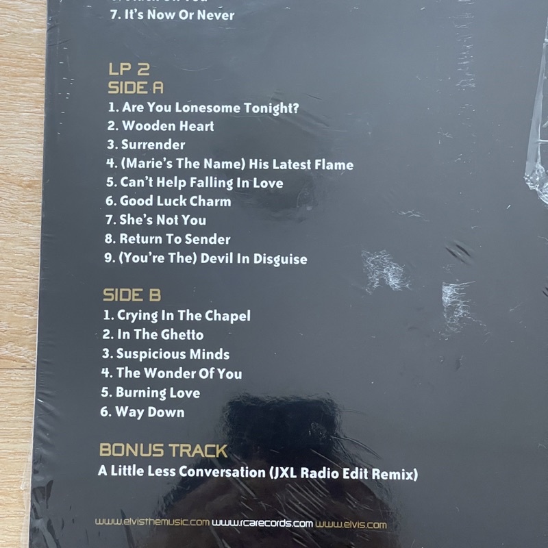 แผ่นเสียง Elvis Presley ELV1S 30 1 Hits 2 x Black Vinyl LP Compilation ...