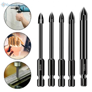 【SWTDRM】Drill Bit Tile Wood Set Spear Head Carbide Ceramic Drill Bits Hex Shank-【Sweetdream】