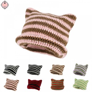 Women Vintage Cat Beanie Beanies Fox Hat Slouchy Beanies Crochet Hats for Women