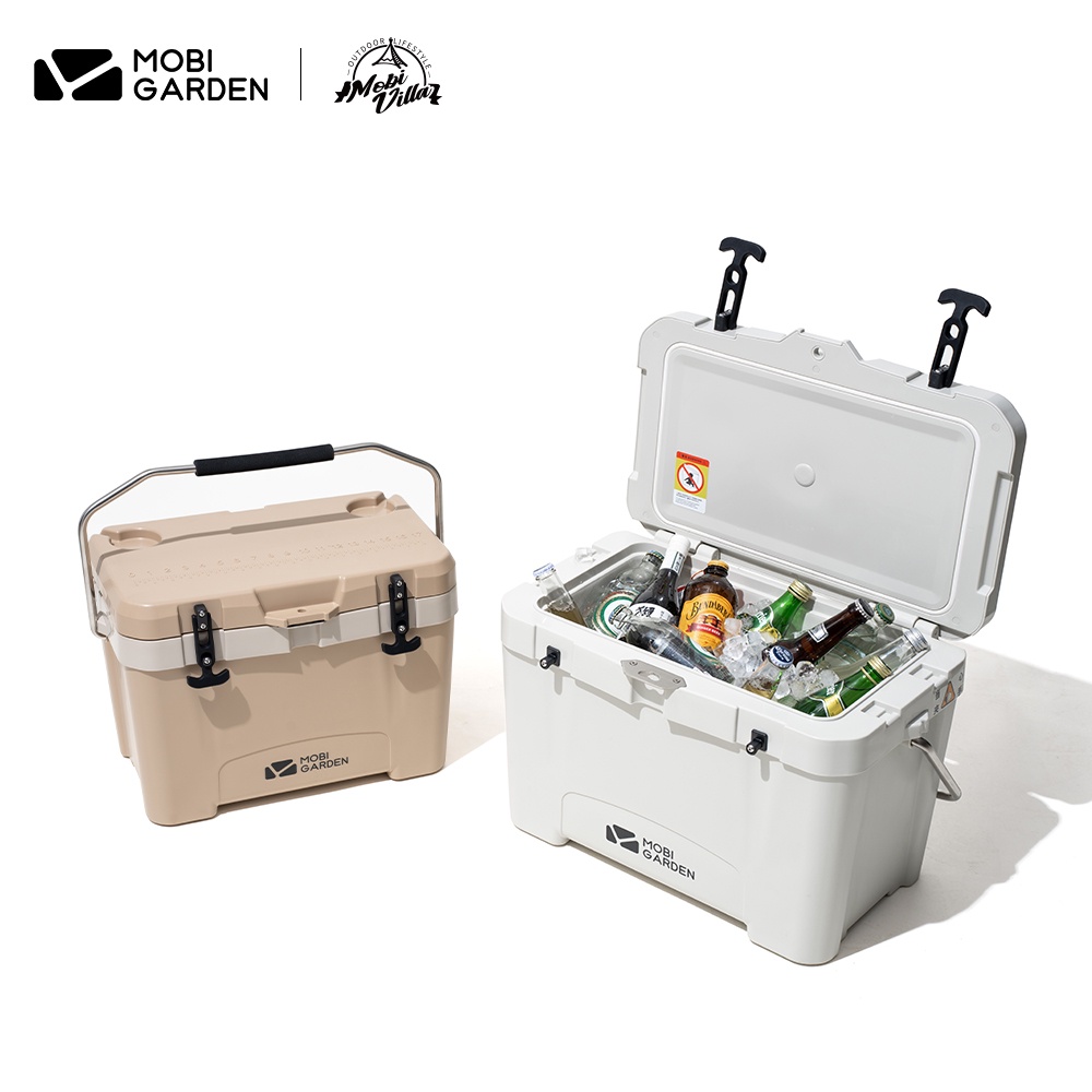 MOBI GARDEN Camping Cooler Box Ice 16L/25L/36L รถแบบพกพา Camping Picnic Storage อาหาร