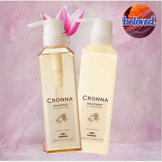 Milbon Cronna Shampoo For Colored Hair/Treatment For Colored แชมพู ทรีทเม้นท์สำหรับผมทำสี