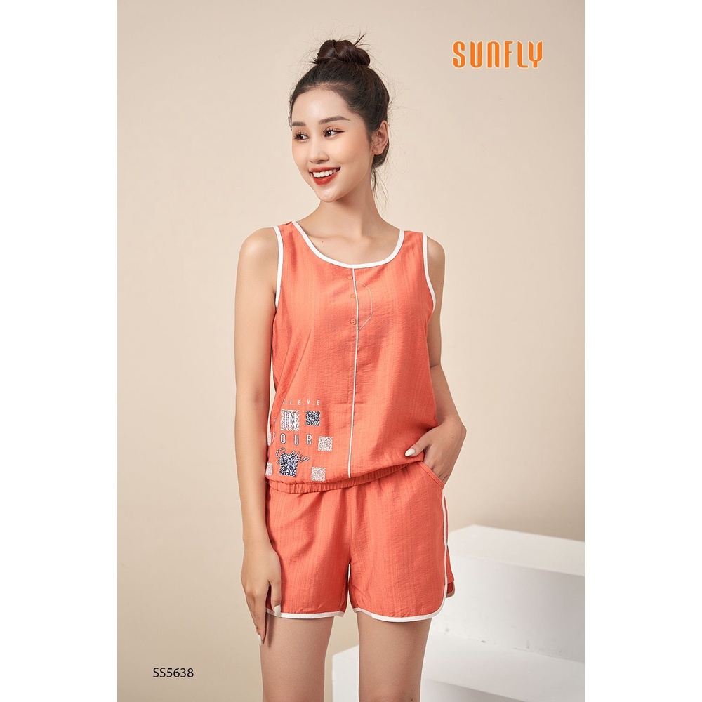 เอสเอส5638 เสื้อกล้ามและกางเกงขาสั้นผ้าลินิน