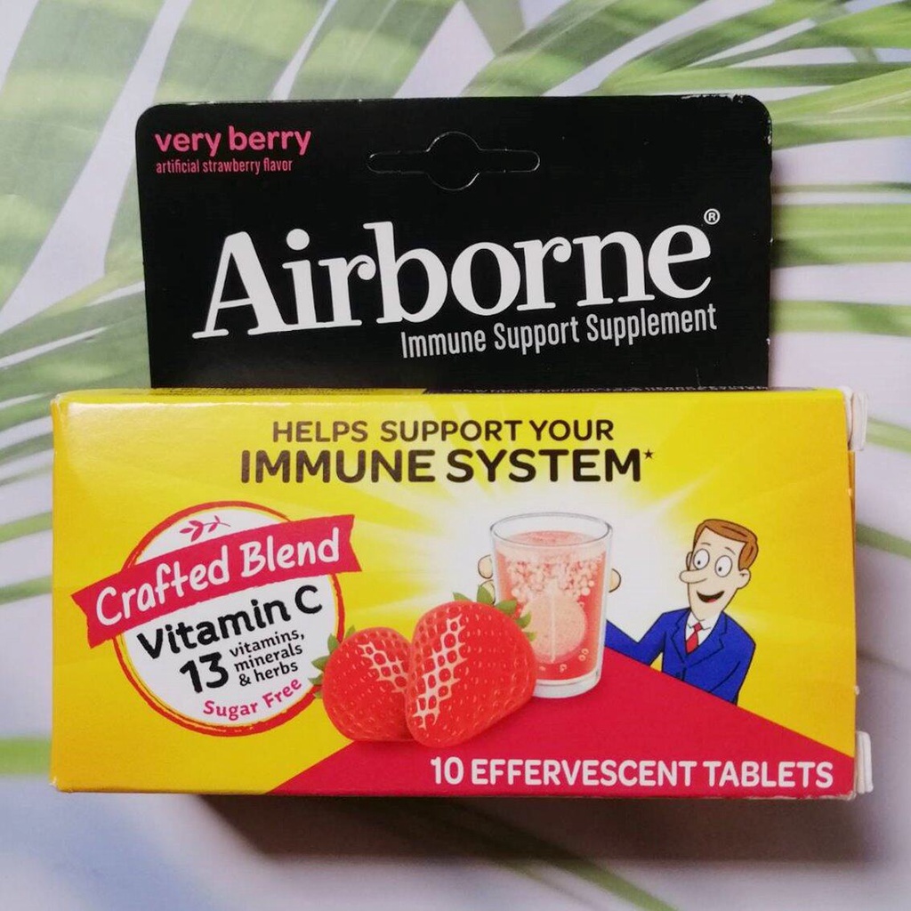 วิตามินซี เม็ดฟู่ Vitamin C Very Berry 10 Effervescent Tablets (AirBorne®)