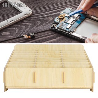 B1Buycart กล่องเก็บโทรศัพท์มือถือ แบบไม้สังเคราะห์ 24 ช่อง สําหรับออฟฟิศ ครู ห้องเรียน