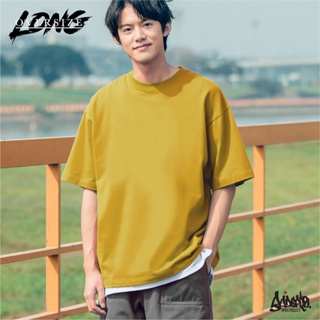 🔥 12.12 SALE 🔥 ® เสื้อ Oversize Long ( รุ่นแขนยาว ) เหลืองมัสตาร์ด เสื้อยืดชาย M L / OL