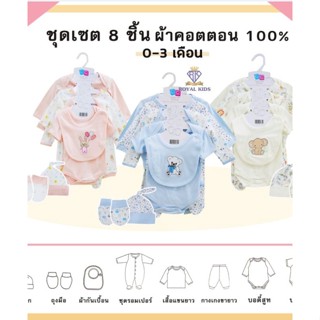 AT001 (8ชิ้น)ชุดของขวัญเด็กแรกเกิด0-3m ของขวัญเยี่ยมคลอด ใหม…