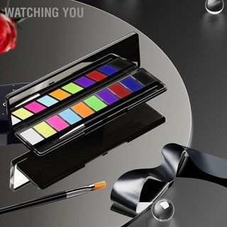 BWatching You Face พาเลทสีน้ํา 10 สี สําหรับแต่งหน้า ปาร์ตี้ฮาโลวีน Diy