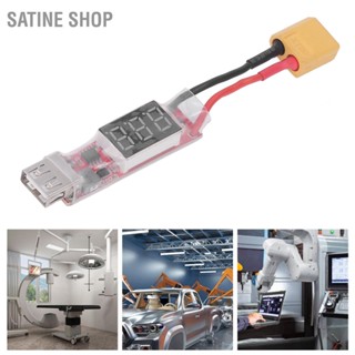 Satine Shop บอร์ดอะแดปเตอร์แปลงแบตเตอรี่ 2‐6S Xt60 เป็นที่ชาร์จ Usb พร้อมตัวป้องกันแรงดันไฟฟ้า