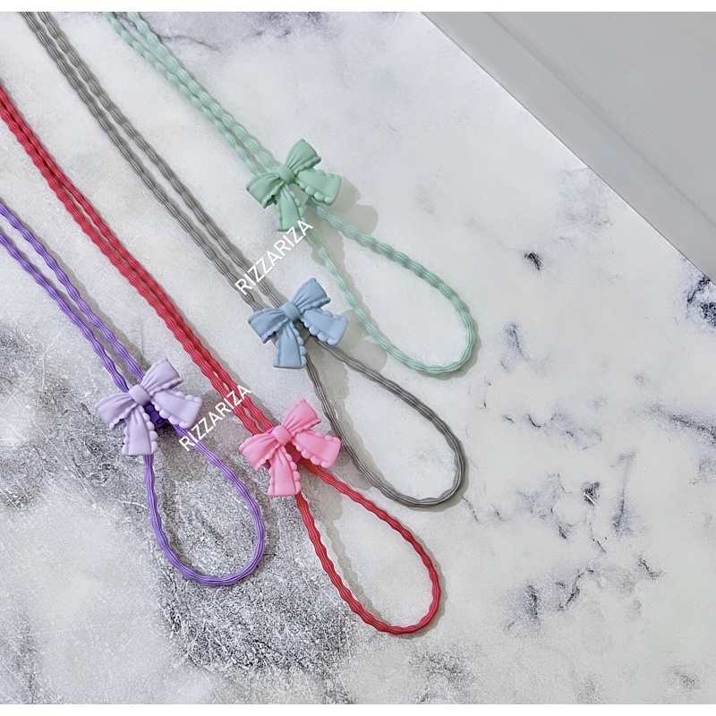 สายคล้องแมส 2-in-1 - ริบบิ้น Boba|สร้อยคอหน้ากาก 2-in-1