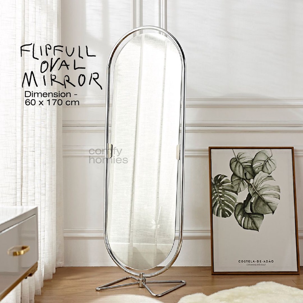 กระจกเต็มตัว FLIPFULL OVAL MIRROR /comfyhomies/